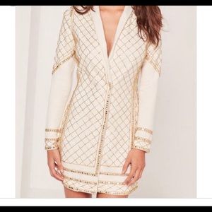 Beaded blazer dress